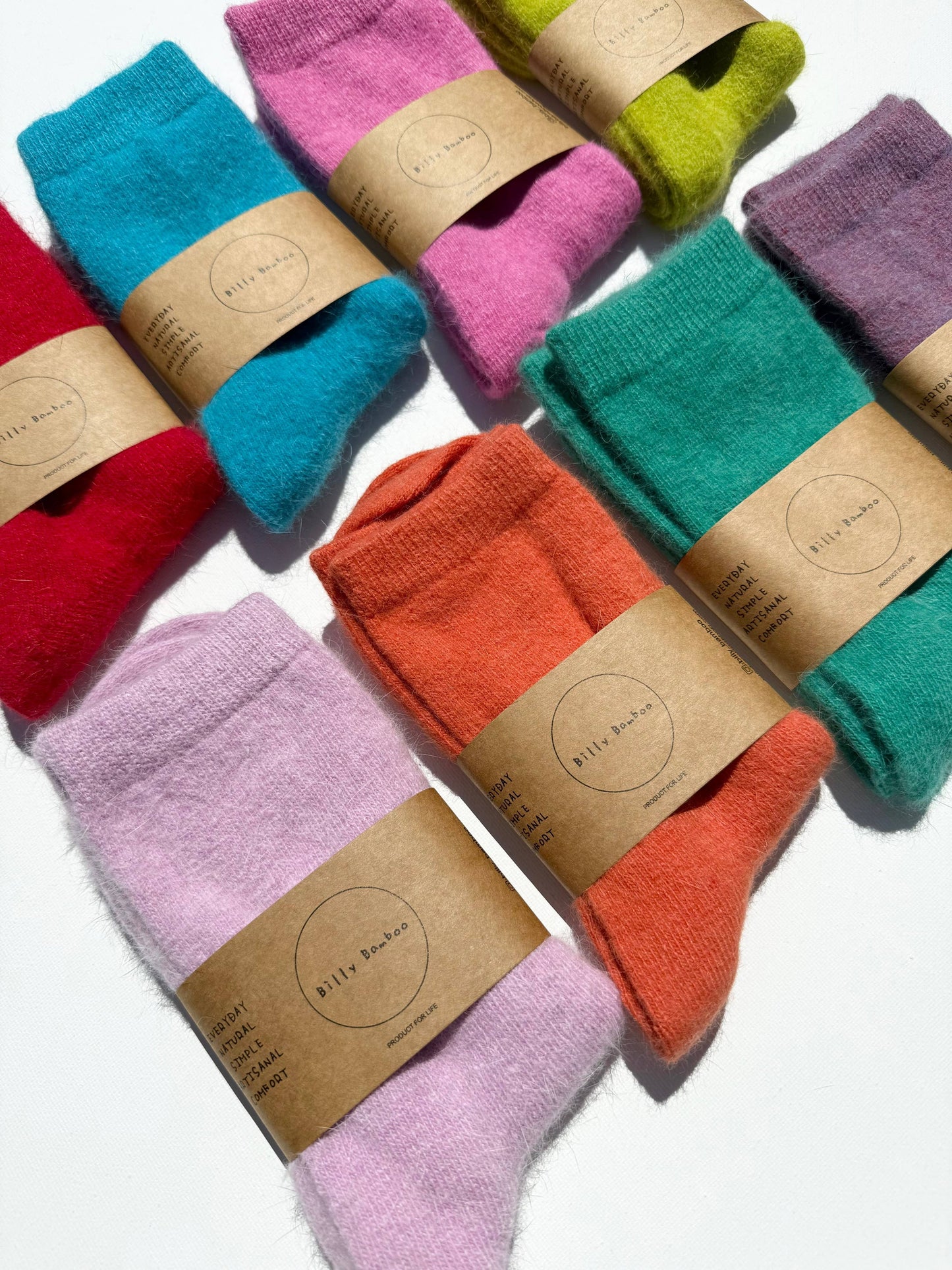 Chaussettes moelleuses angora - Fluffy Angora Socks - Billy Bamboo