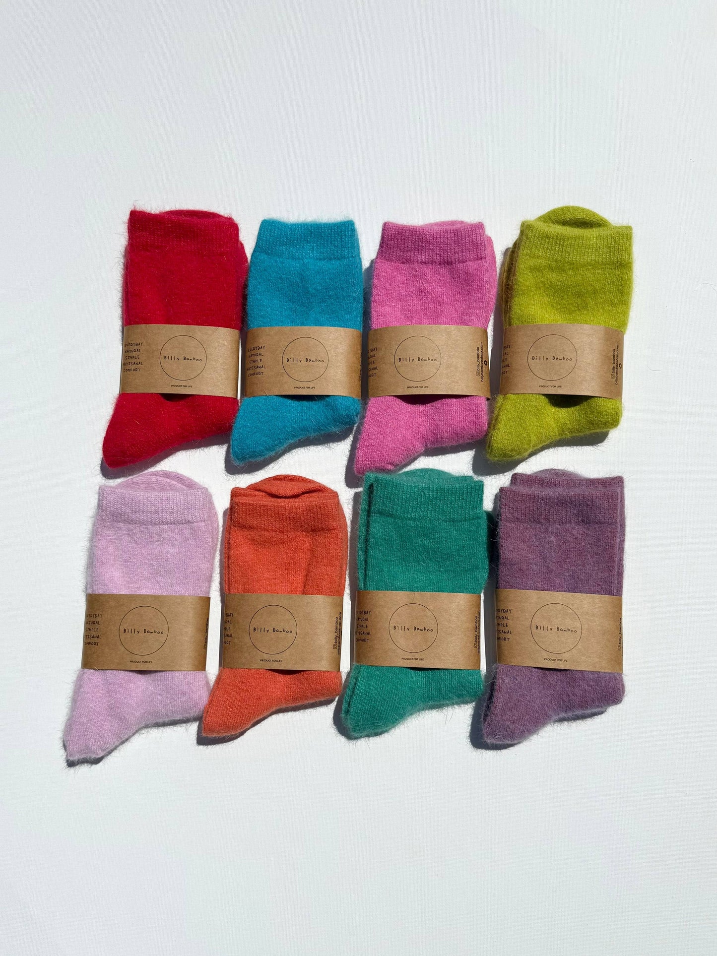 Chaussettes moelleuses angora - Fluffy Angora Socks - Billy Bamboo