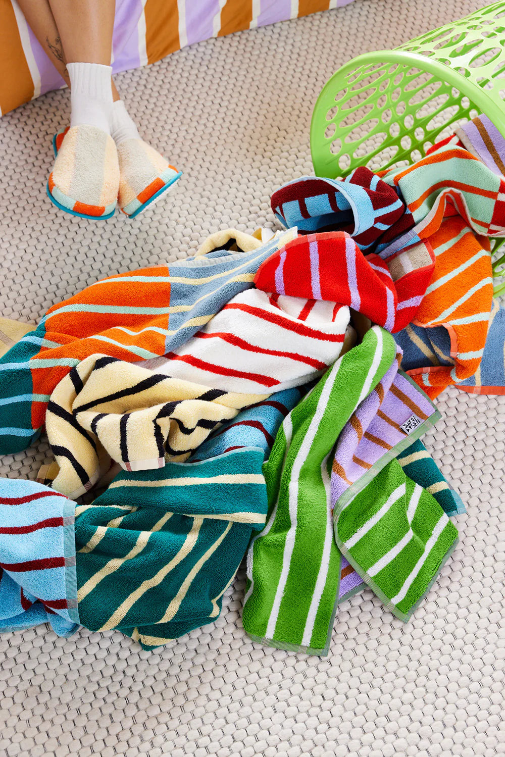 Collection serviettes "Stripe" à l'unité - Dusen Dusen