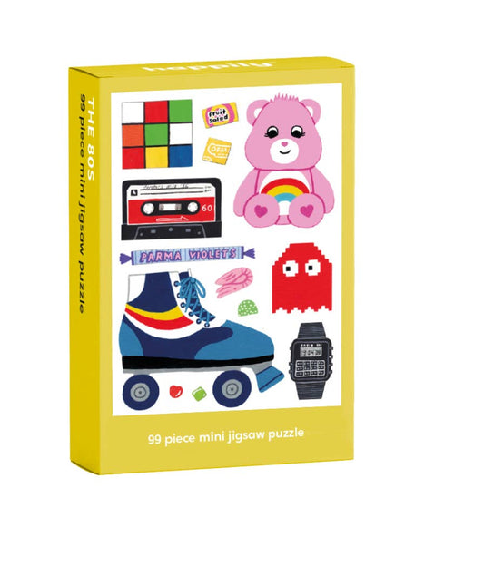 Casse-tête Retro 80's - 99 Piece Mini Jigsaw Puzzle - Happily Puzzles