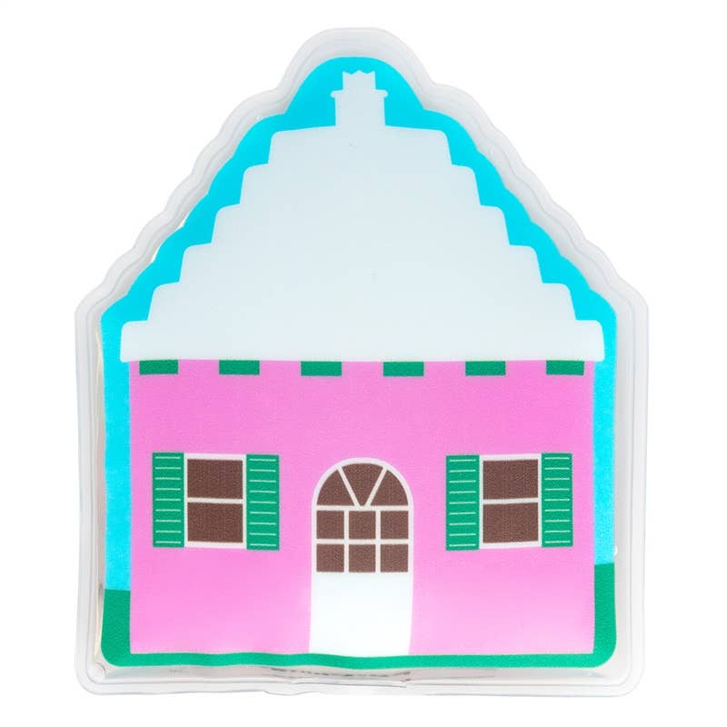 Ice pack en gel - Maison Rose Bermuda Pink House - My Funkins
