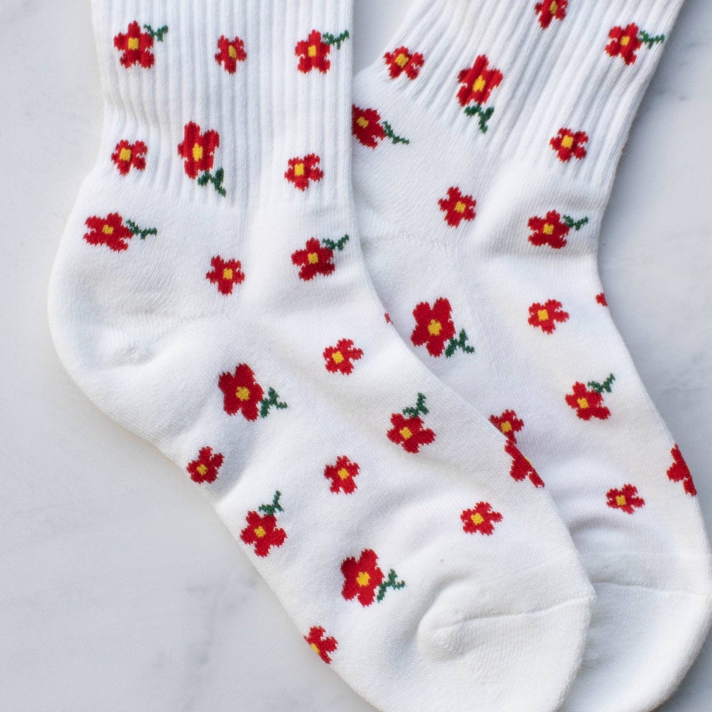 Chaussettes petites fleurs - Tiepology