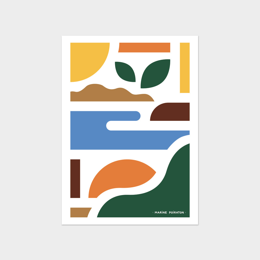 Illustrations cartes postales - Marine Poiraton