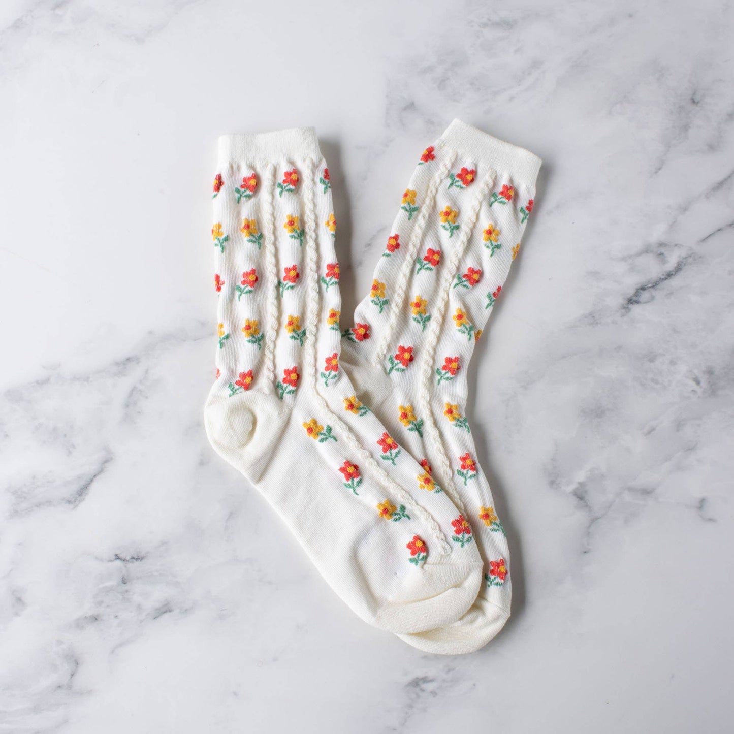 Chaussette ''Kate Floral'' Casual Socks - Tiepology