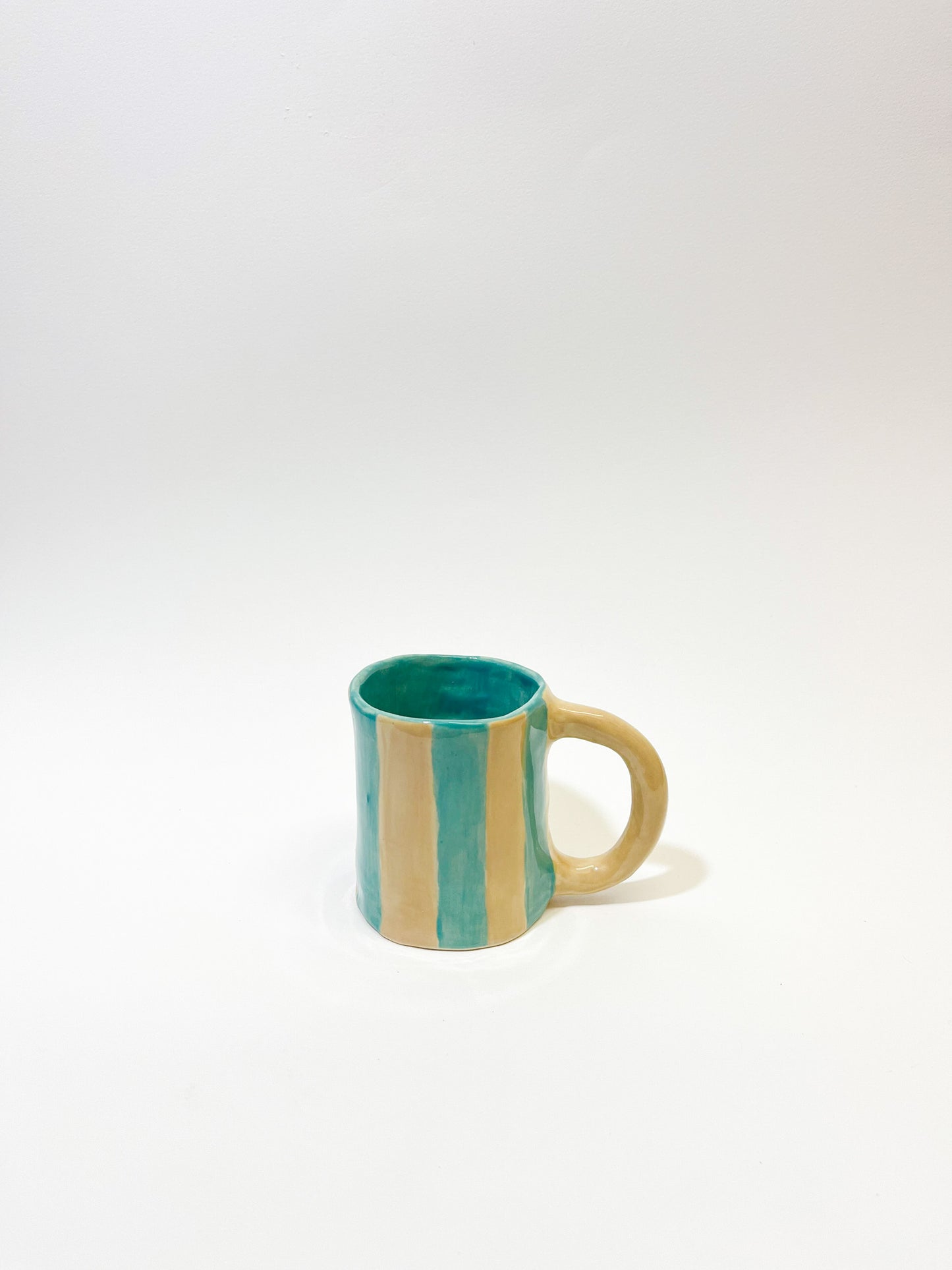 Collection Tasses Cappuccino Rayées - Dans le Jardin