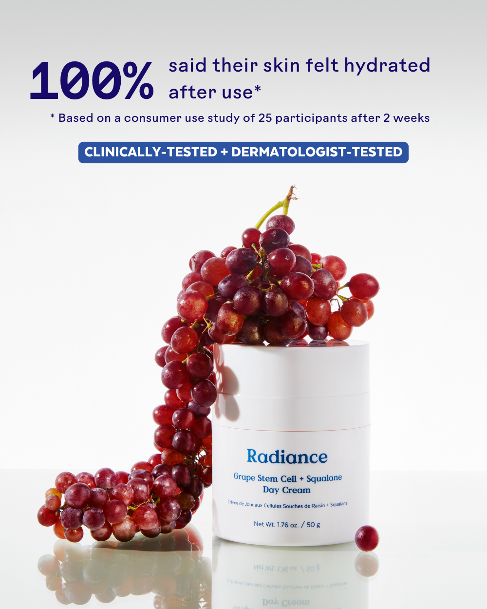 Crème ultra-hydratante Radiance Grape Stem Cell + Squalane - Three Ships