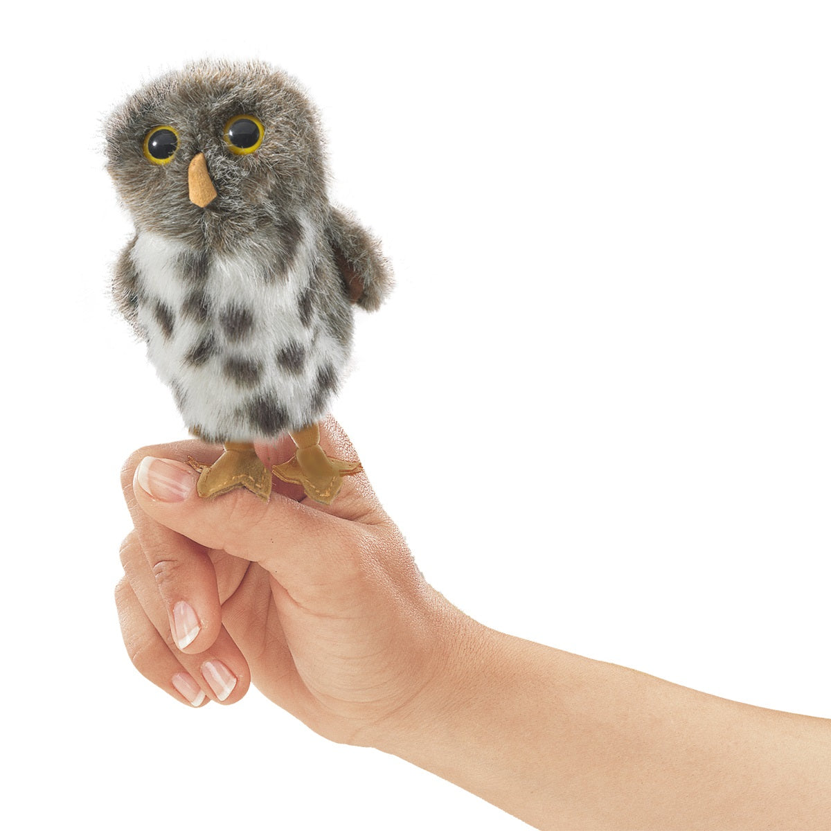 Mini marionnette Spotted Owl (Chouette tachetée) - Folkmanis