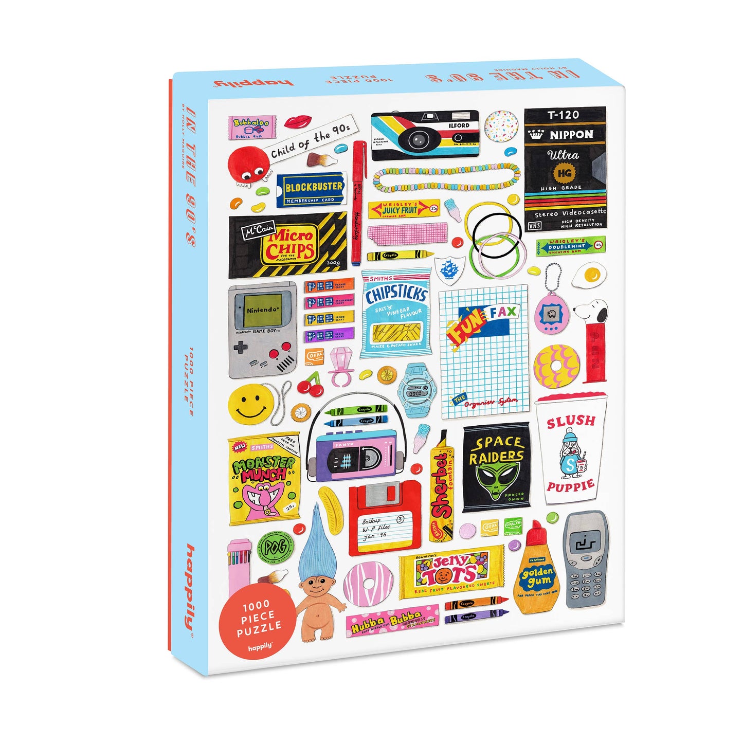 Casse-tête Retro 90's - 1,000 piece premium puzzle - Happily Puzzles