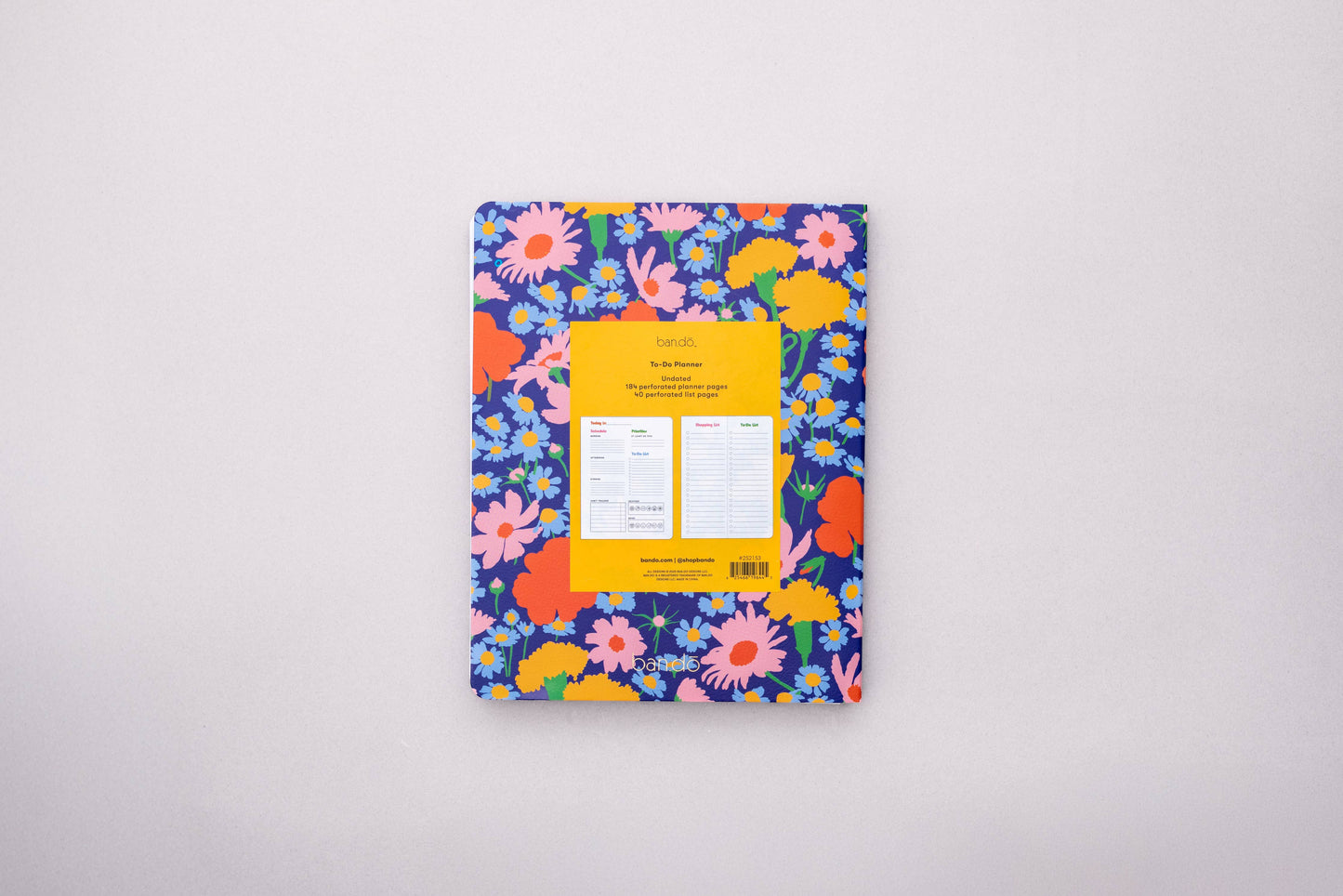 Agenda To-Do Planner ''Bleu Floral'' - Ban.Do