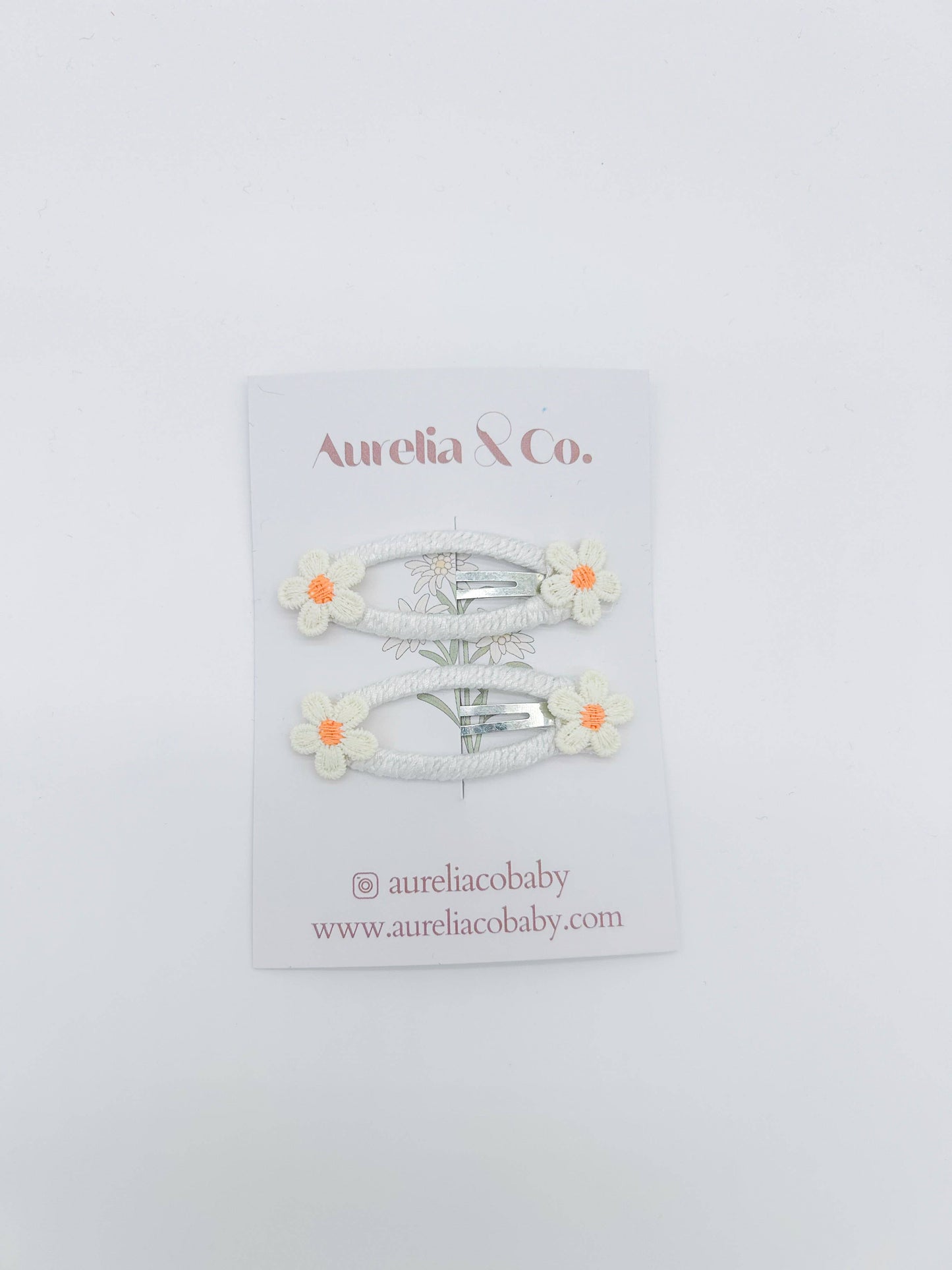 barrettes à fleurs pou enfant - Aurelia & Co. Baby