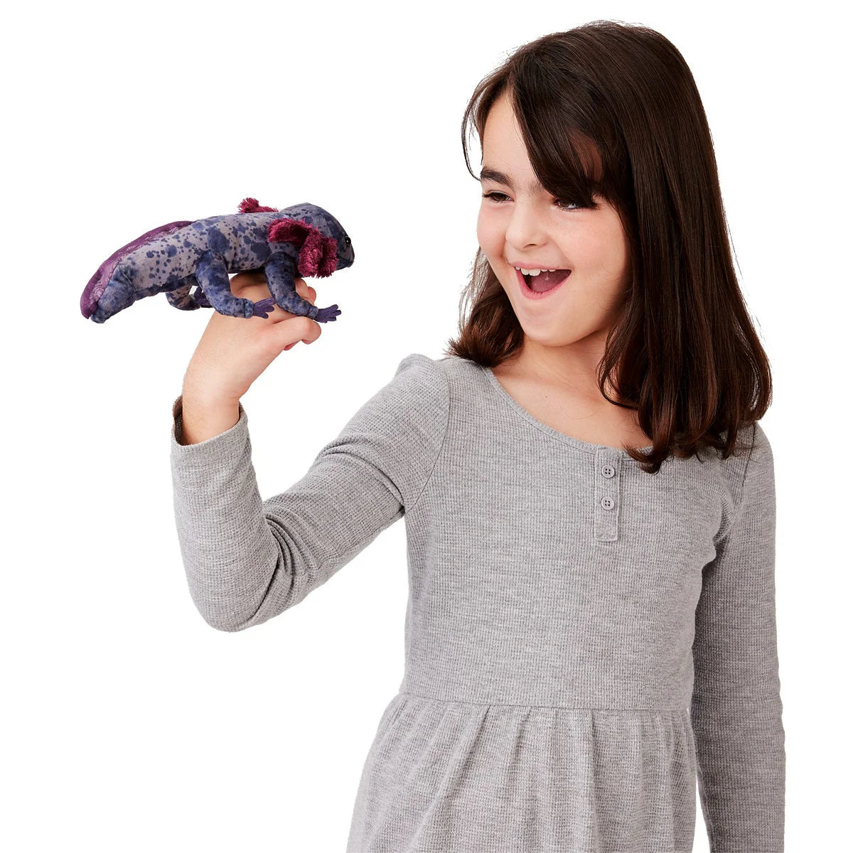 Marionnette mini Axolotl Black - Folkmanis