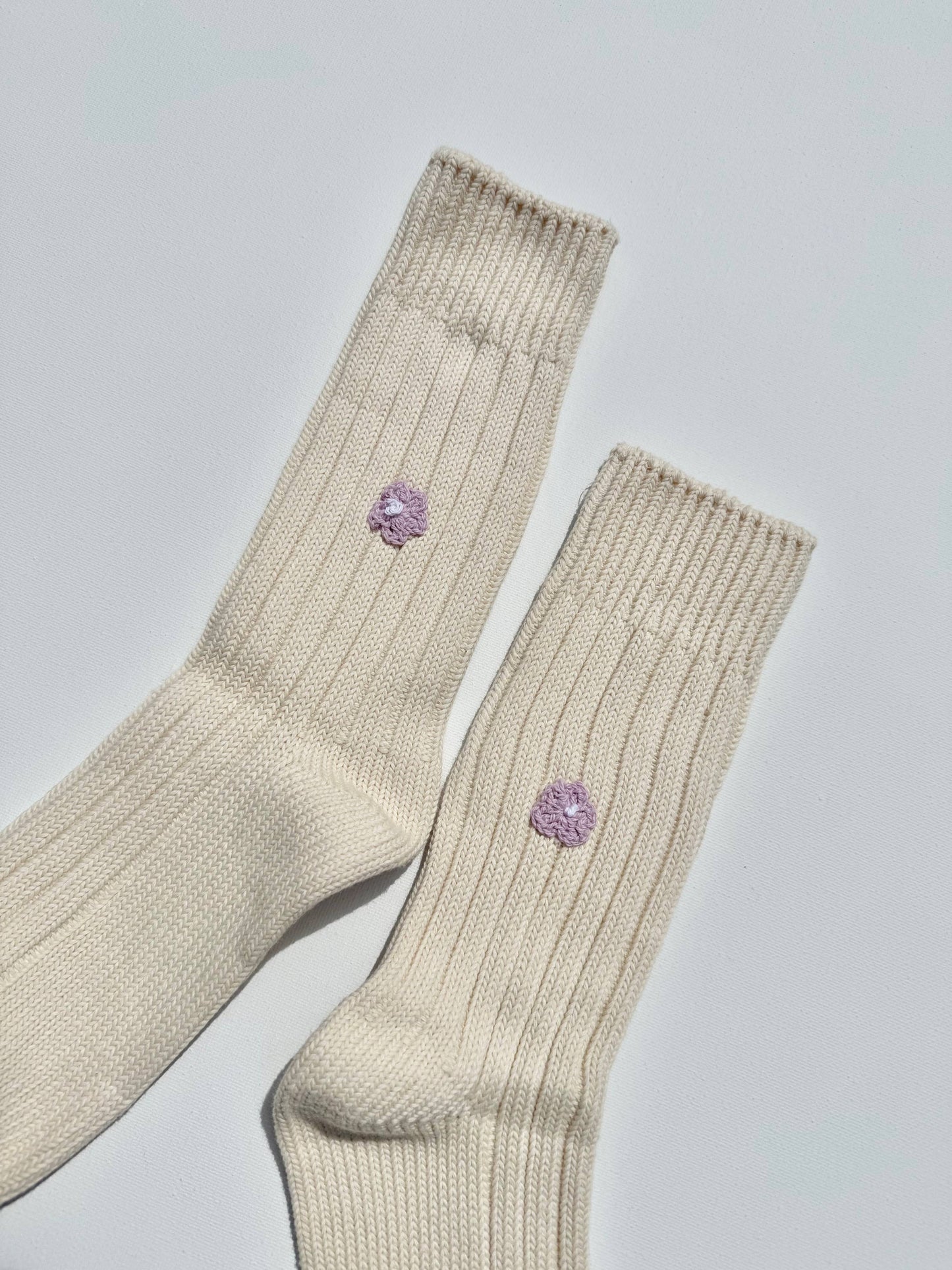 Chaussette mini fleur crochetée - Billy Bamboo