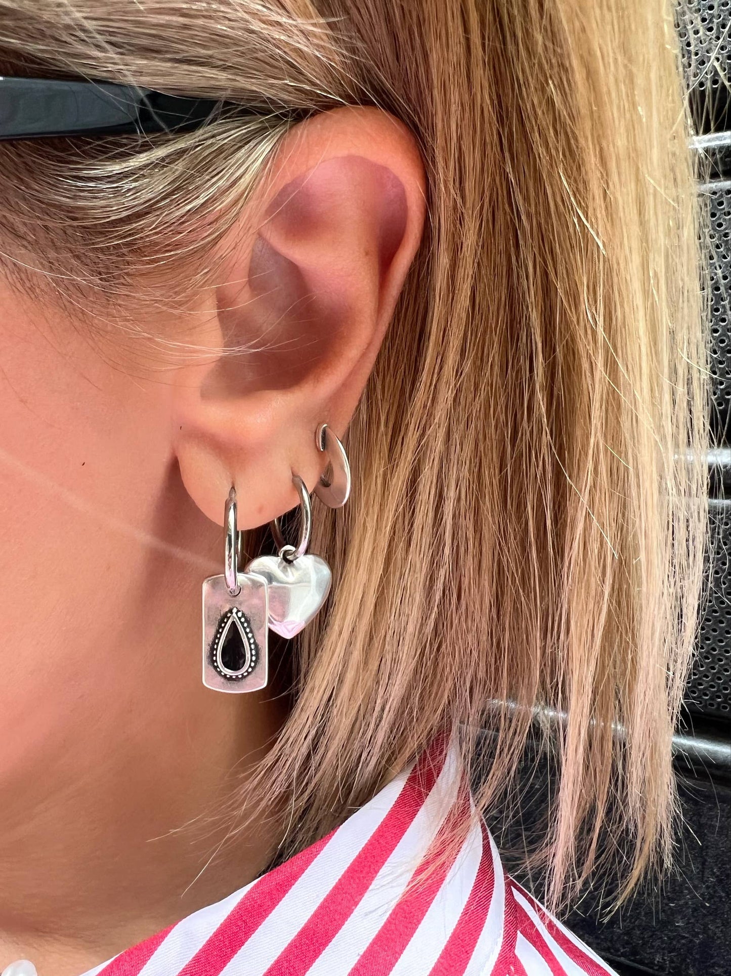Boucles minimaliste argent - Silver Minimalist Earrings - Christina Christi