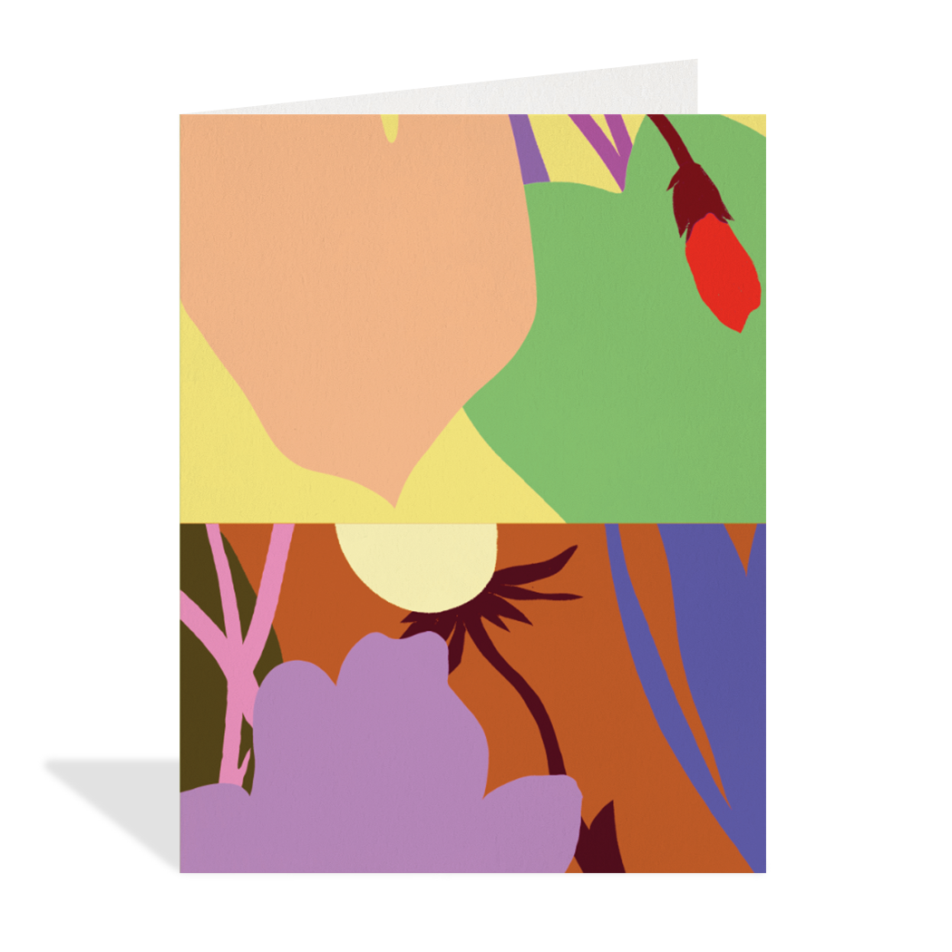 Carte de souhaits Petal Study - Halfpenny Postage -