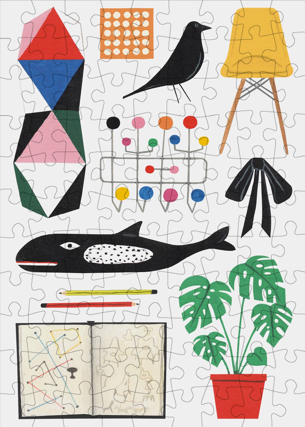 Eames - Mini casse-tête 99 Pièces Mini Jigsaw Puzzle - Happily Puzzles