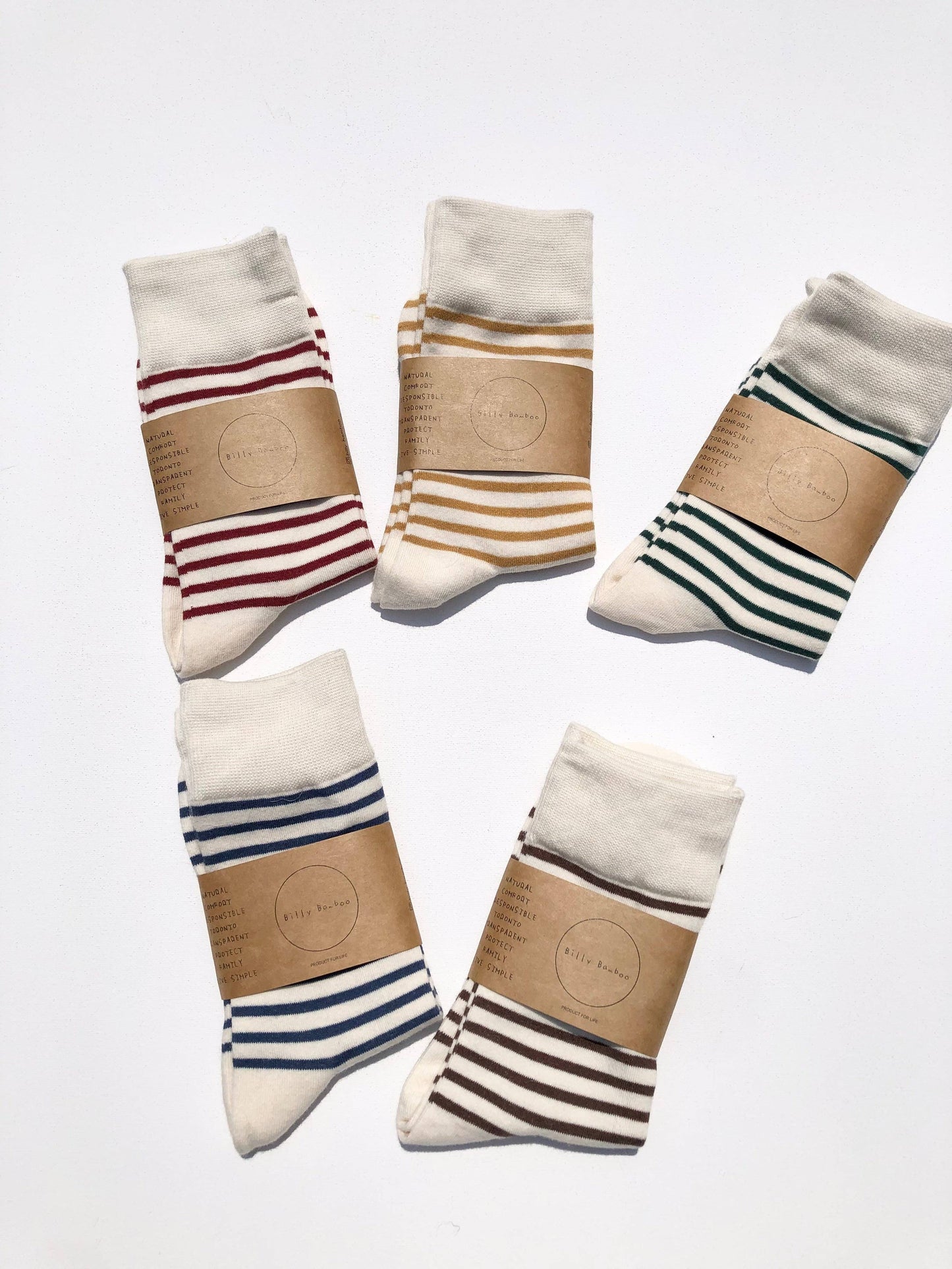 Collection Chaussettes rayées - Billy Bamboo