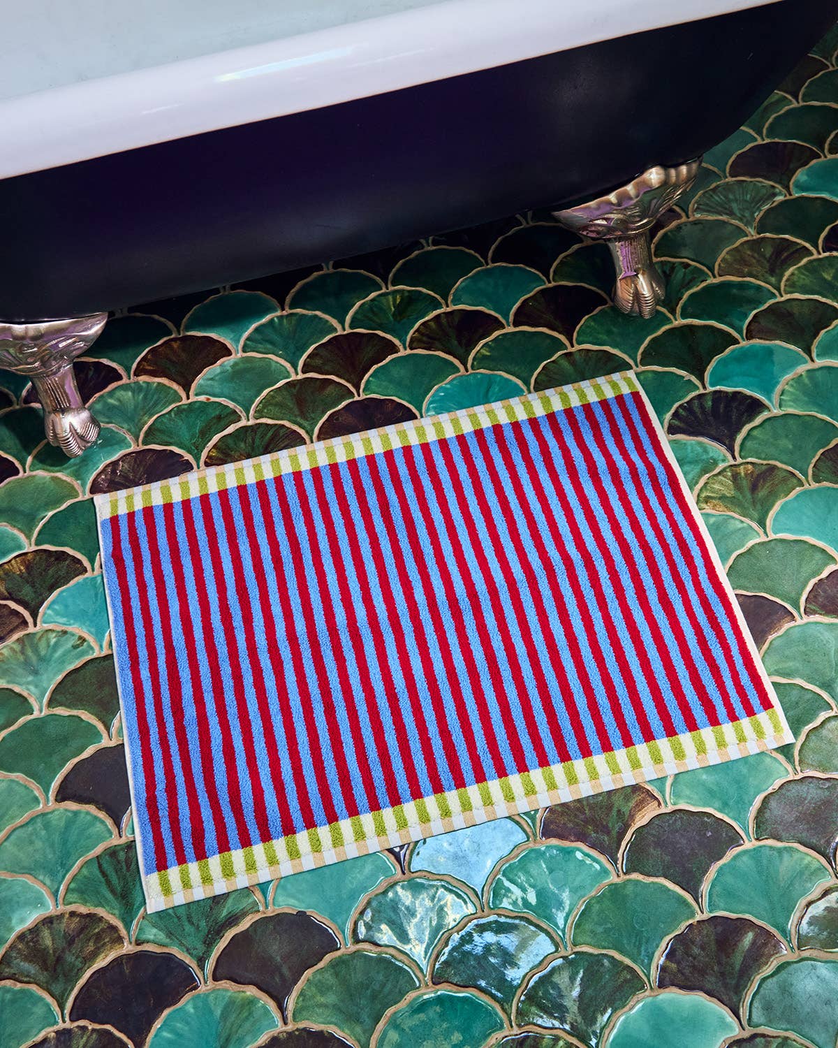 Tapis de bain "Lanternfly Stripe Thick Cotton" - Dusen Dusen