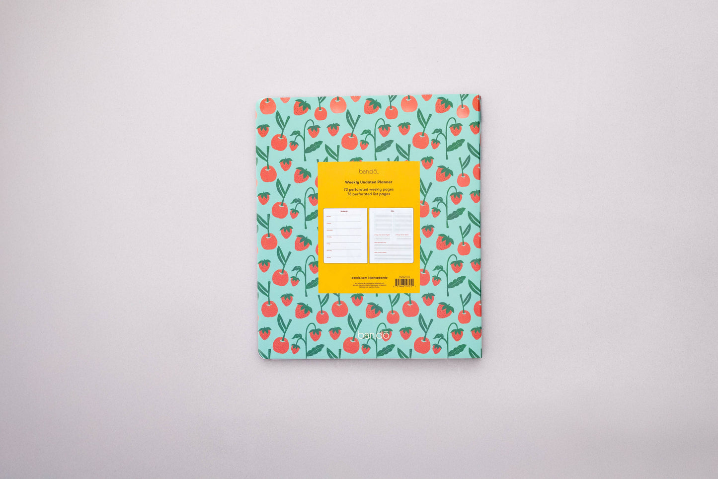 Agenda hebdomadaire sans date ''petits fruits'' - Ban.do