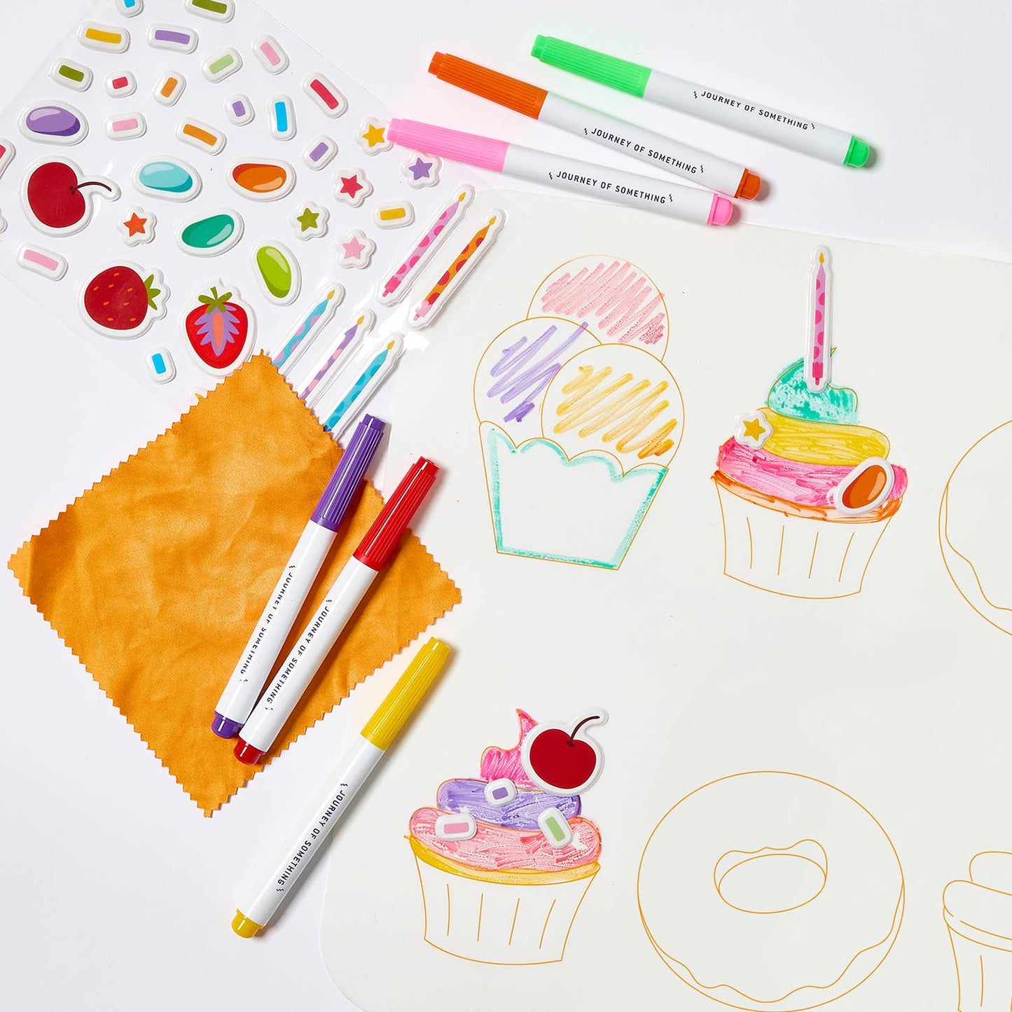 Napperon a colorier réutilisable Wipeable Silicone Colouring Mat - Journey of Something