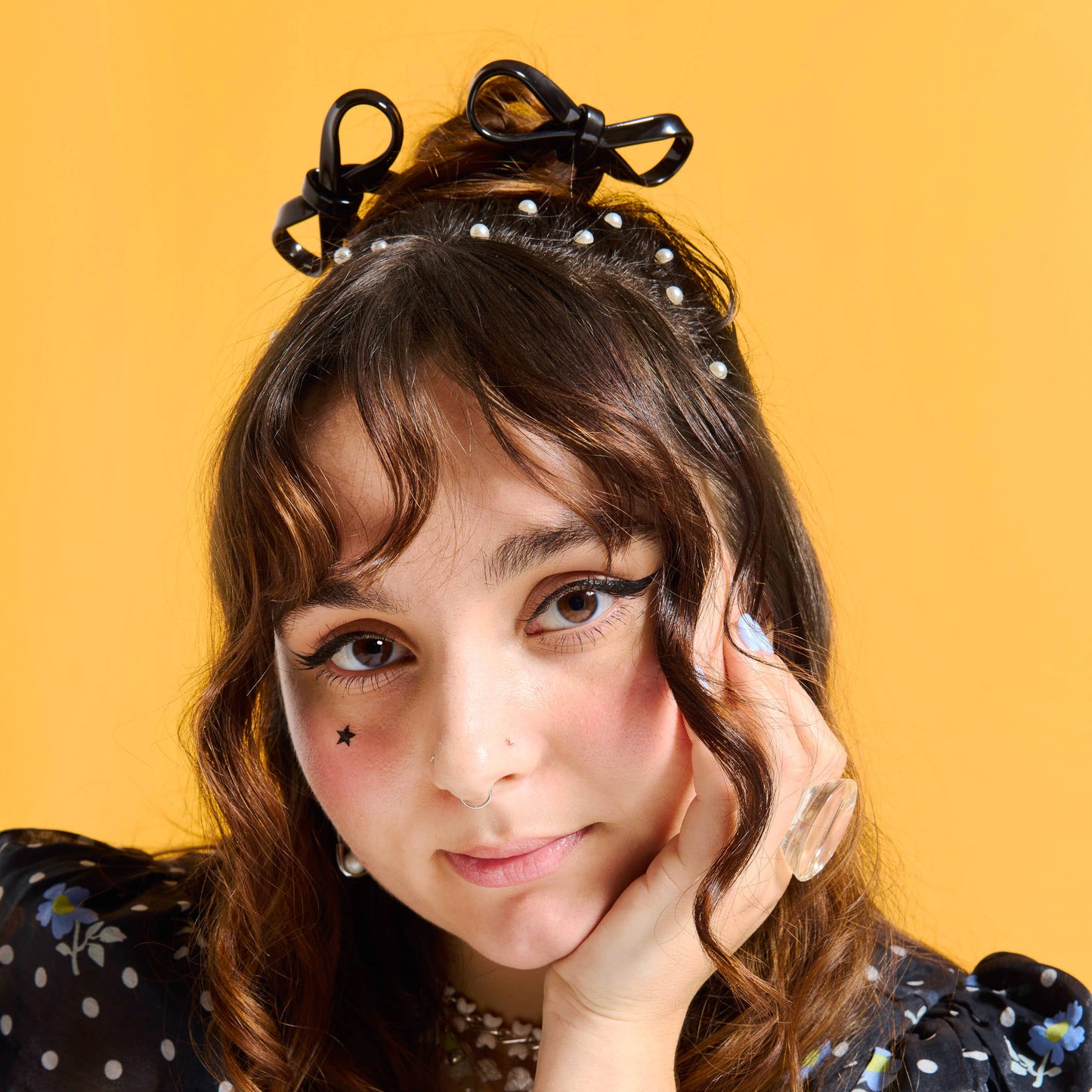 Epingle a cheveux JUMBO BLACK Bow french Hairpin - CHUNKS