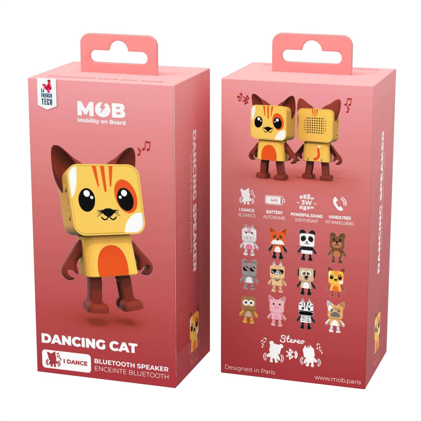 Enceinte Bluetooth Dancing Cat - MOB