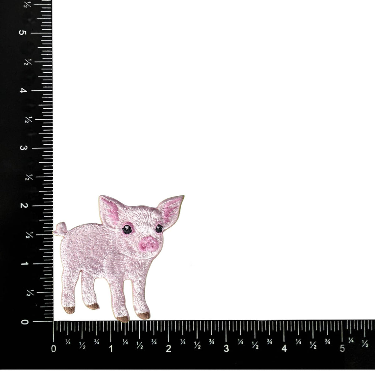 Patch thermocollant brodé ''cochon'' Embroidered Iron on Patch