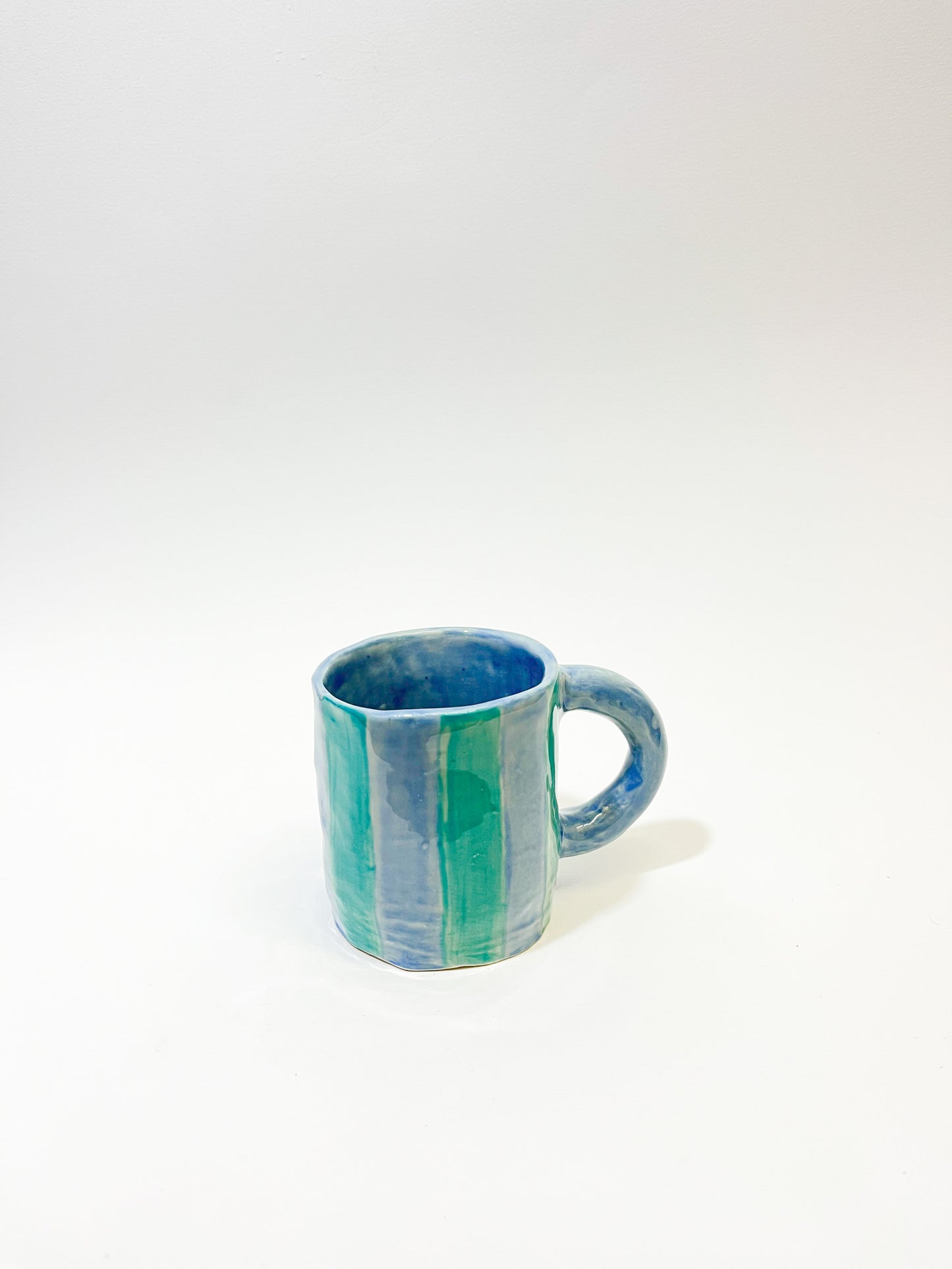 Collection Tasses Cappuccino Rayées - Dans le Jardin
