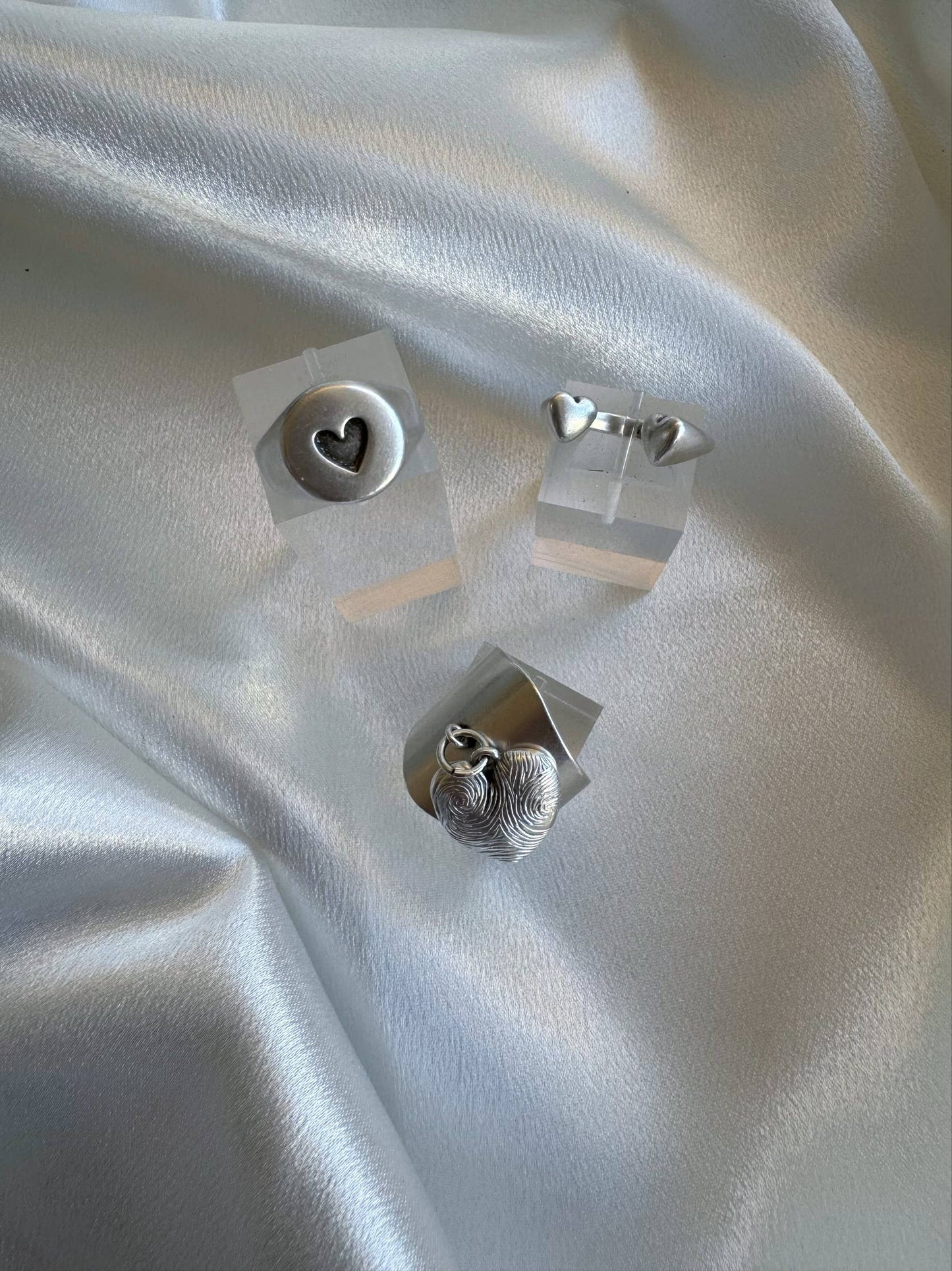 Bague coeur argent - Handmade Silver Heart Ring - Christina Christi