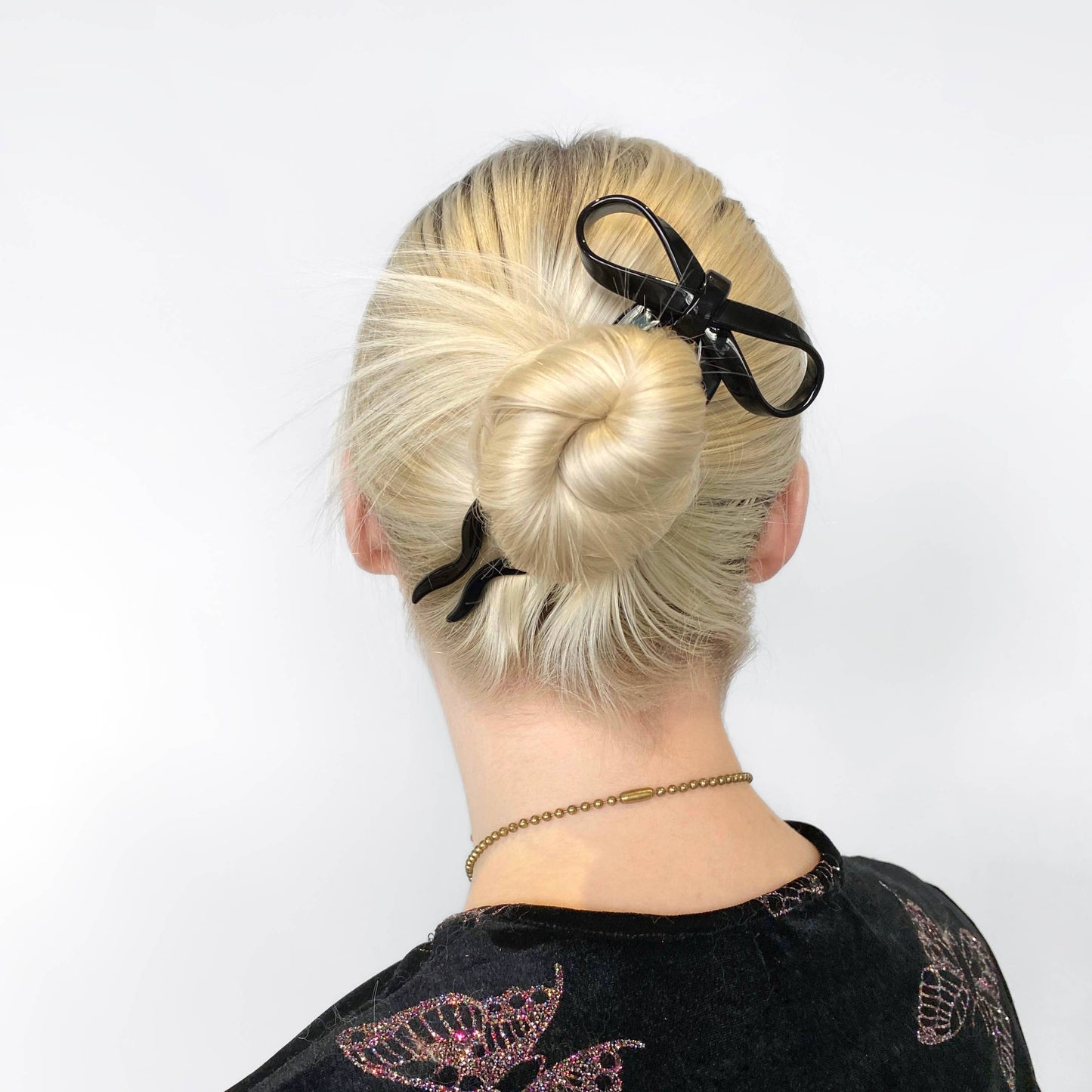 Epingle a cheveux JUMBO BLACK Bow french Hairpin - CHUNKS