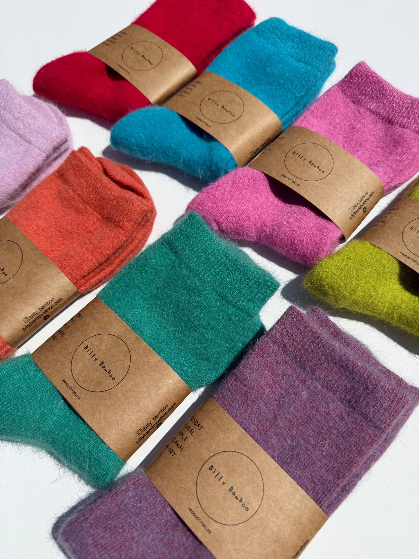 Chaussettes moelleuses angora - Fluffy Angora Socks - Billy Bamboo