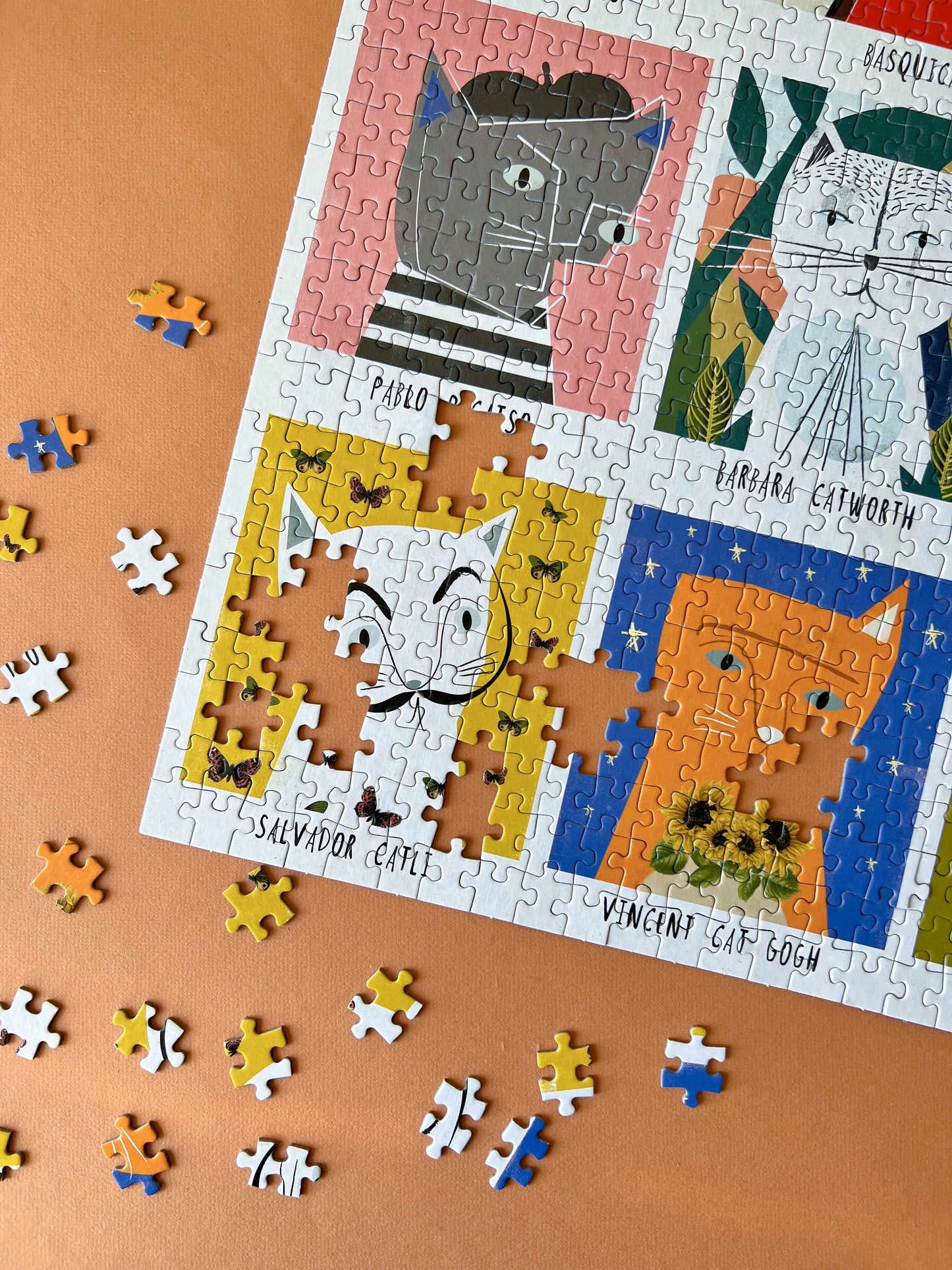 Art Cats by Nia Gould - Casse-tête 1,000 pièces premium puzzle - Happily Puzzles