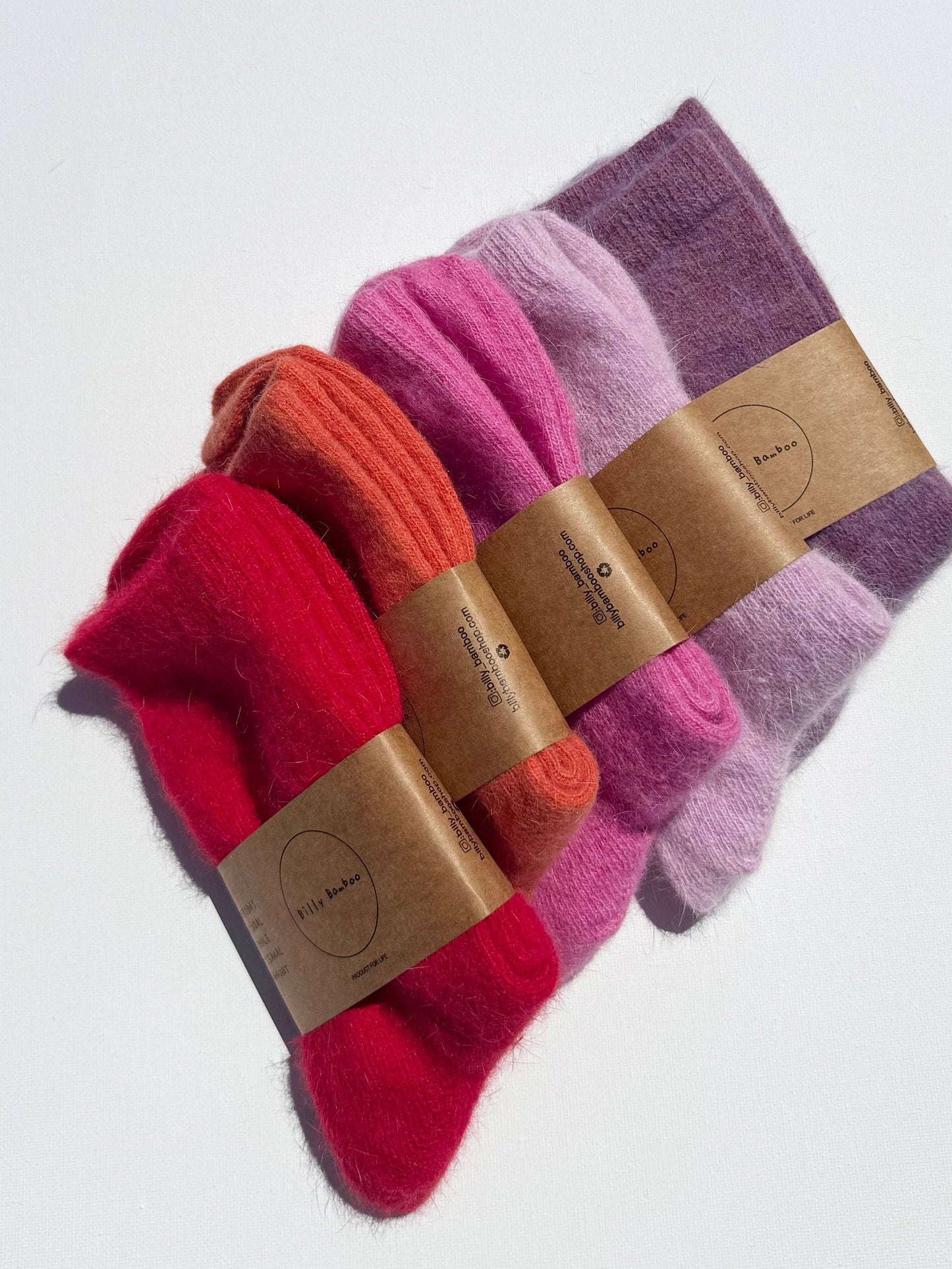 Chaussettes moelleuses angora - Fluffy Angora Socks - Billy Bamboo