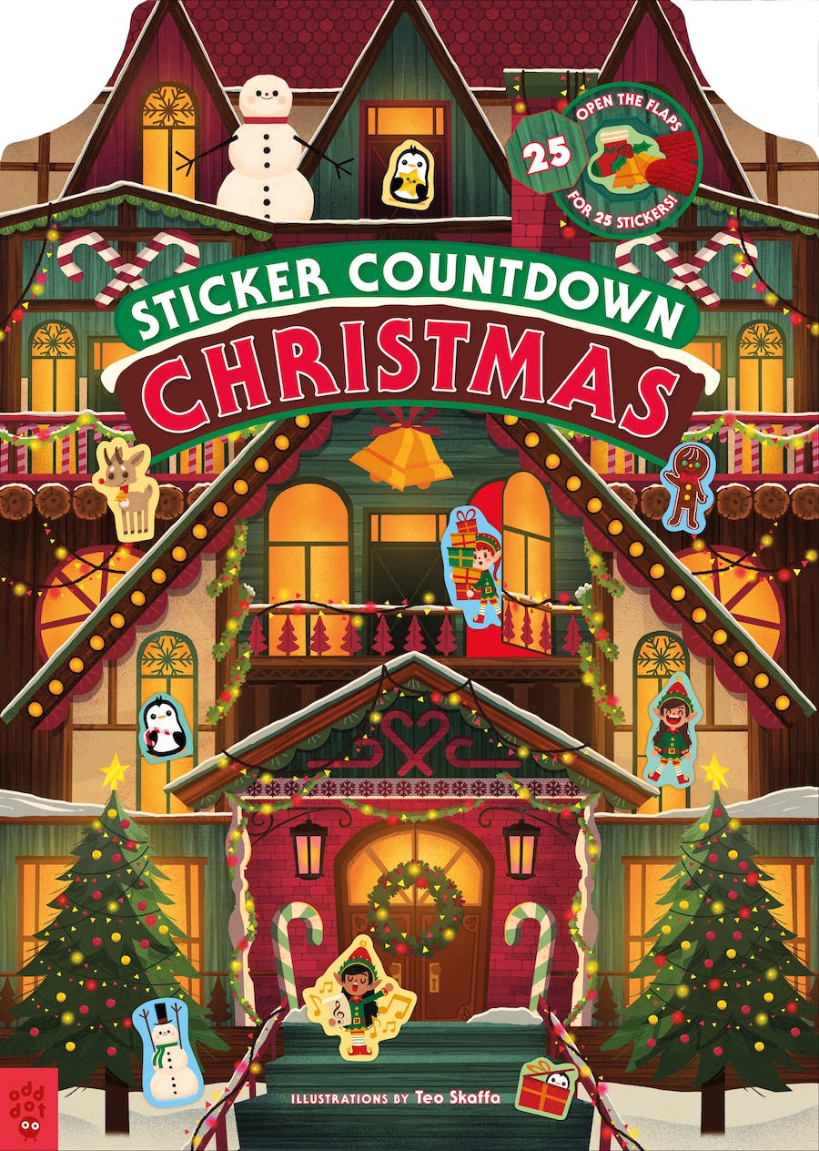 Sticker Countdown: Christmas autocollants de l'avent