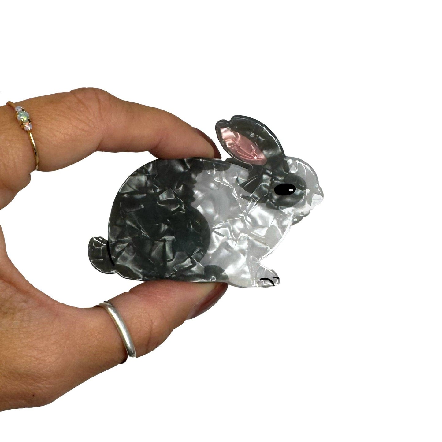 Pince à cheveux lapin 'Beatrix the Bunny' Hair Claw – Rainbow Unicorn Birthday Surprise