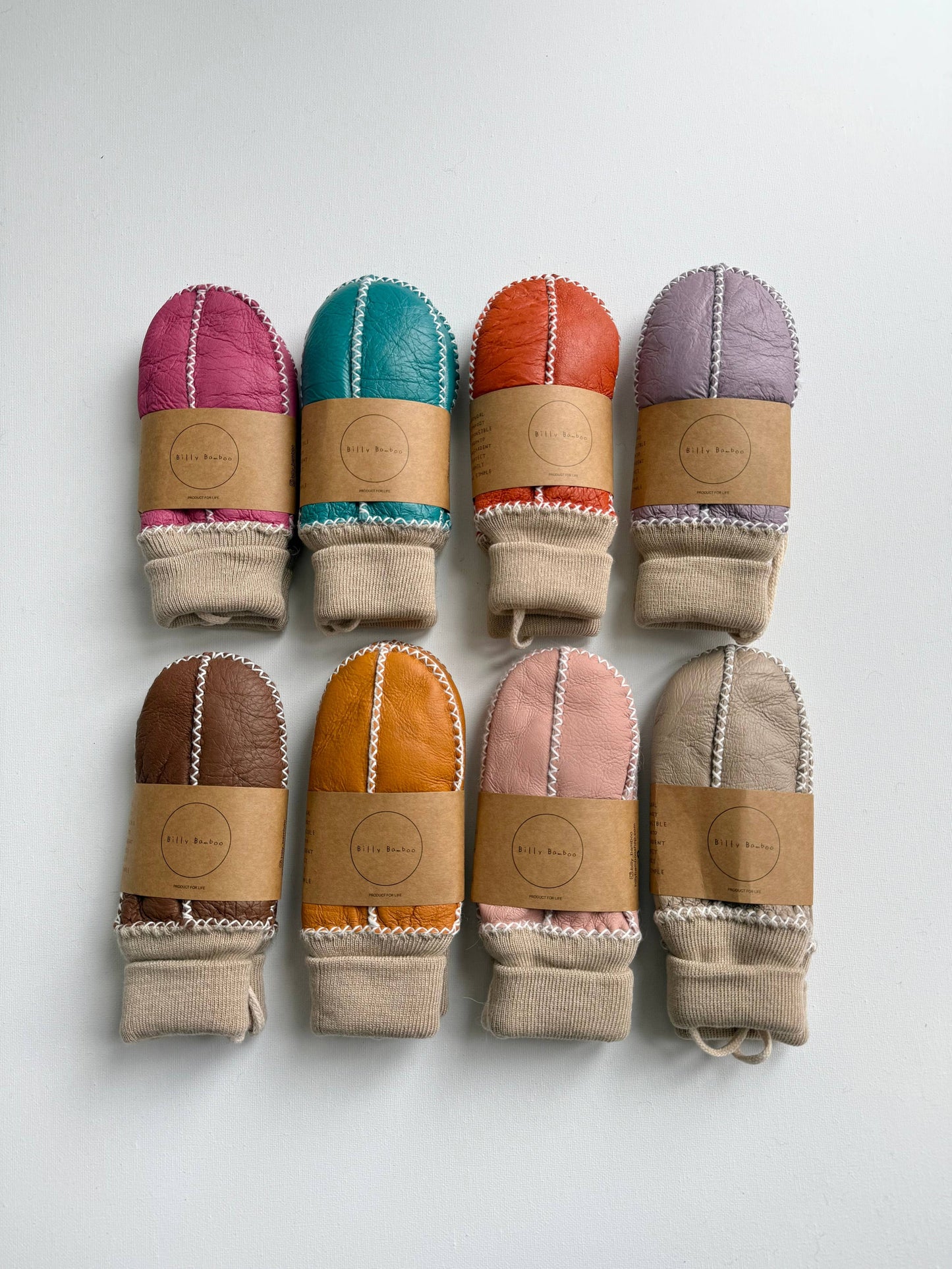 Mitaines pour enfants en peau de mouton - Kids Shearling Mittens - Billy Bamboo