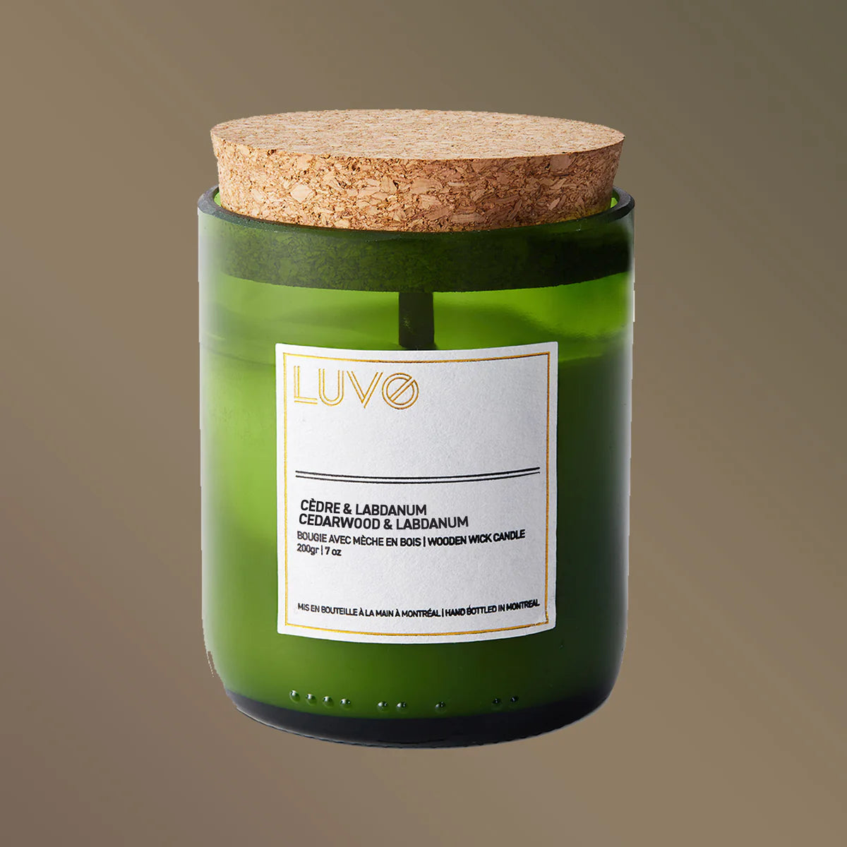 Bougie parfumée mèche de bois - Wooden Wick Candles - Luvo