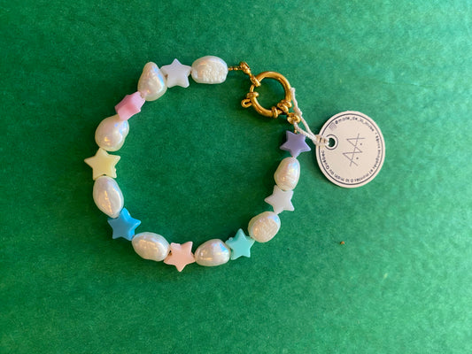 EMMA Bracelet étoiles perles d'eau -MDL
