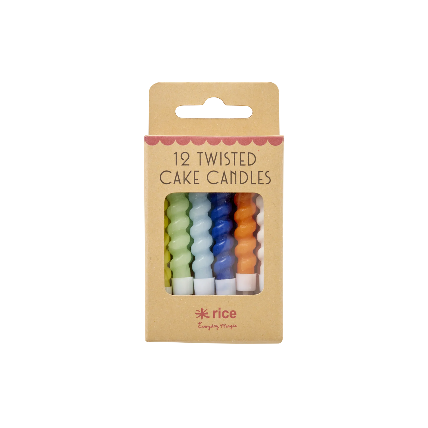 Collection bougies d'anniversaire spirale Twisted birthday candles - RICE by RICE