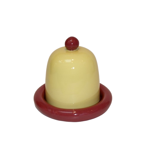 Beurrier en céramique ''Honeysuckle & Cherry'' Ceramic butter dish - Amphora Ceramics