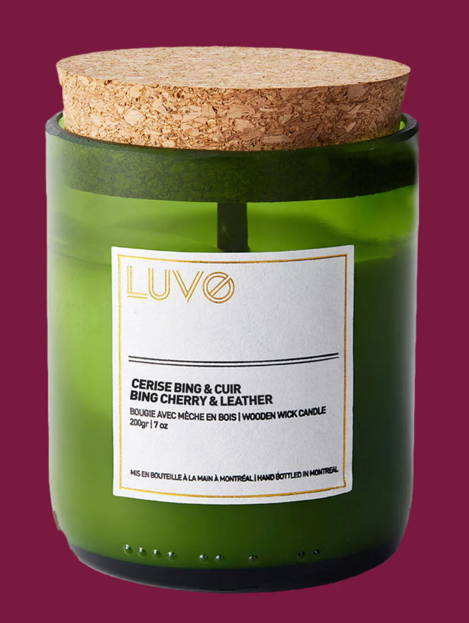 Bougie parfumée mèche de bois - Wooden Wick Candles - Luvo
