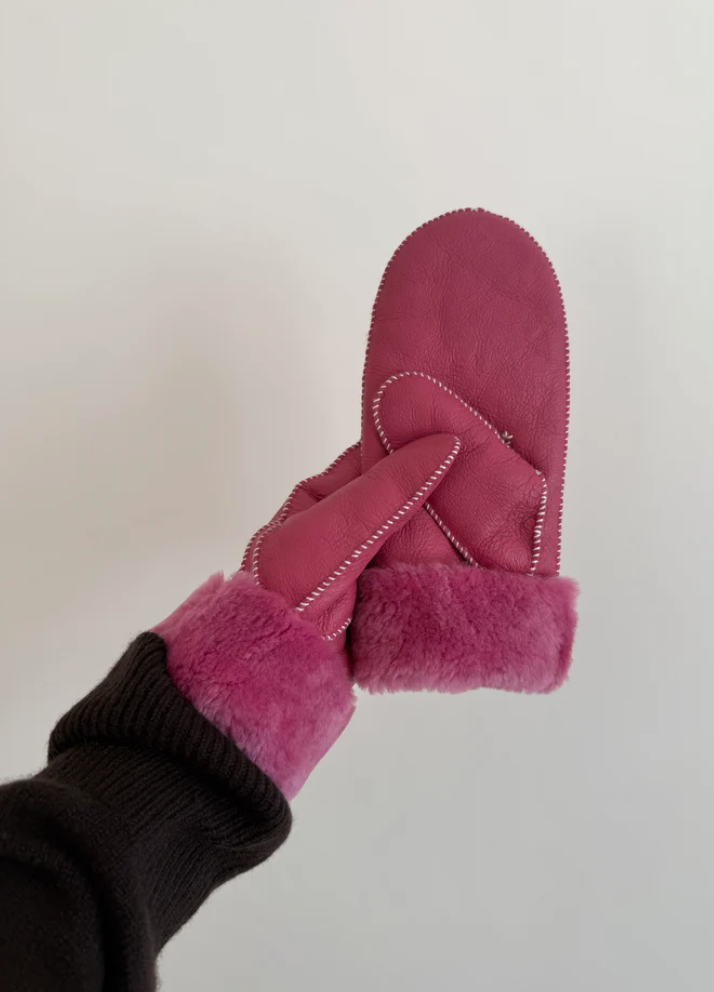 Mitaines en shearling - shearling mittens - Billy Bamboo