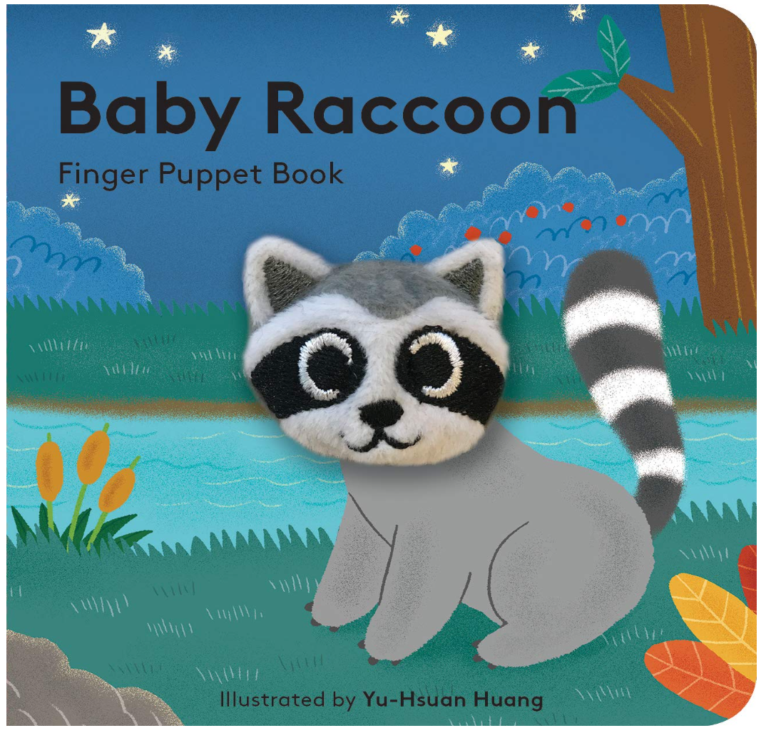 Livre de marionnette à doigts pour bébé - Baby Racoon Puppet Book - Chronicle Books