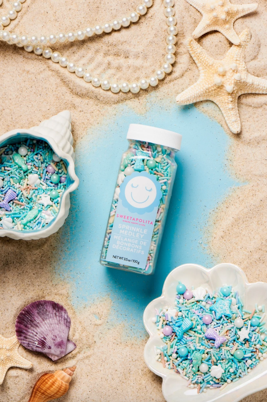Collection bonbons paillettes pour dessert - Cake Sprinkles - Sweetapolita