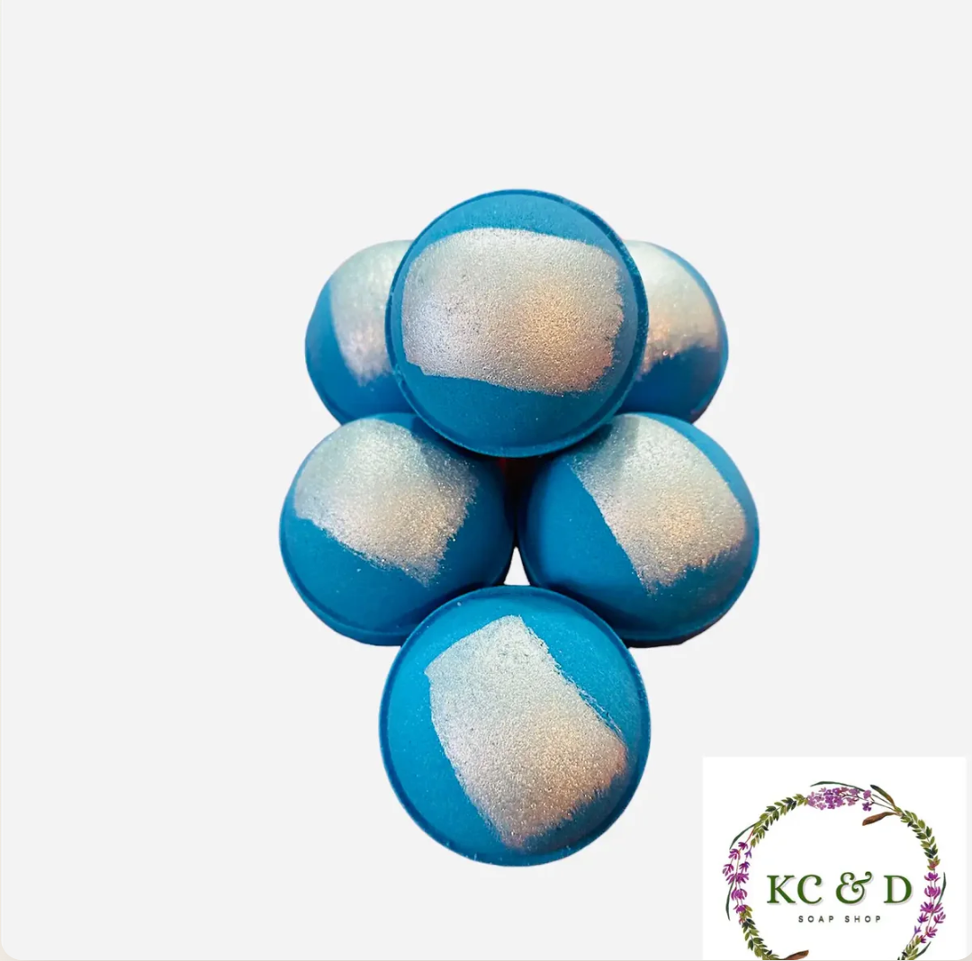 Bombes de bain à l'huile d'amande douce - Nourishing Bath Bombs - KC&D Soap Shop