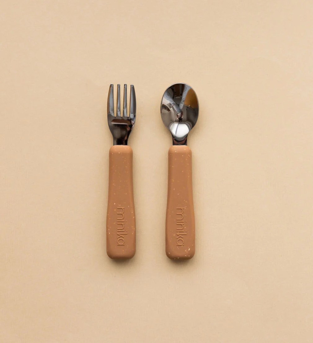 Ensemble d'ustensiles - Fork and spoon set - Minika