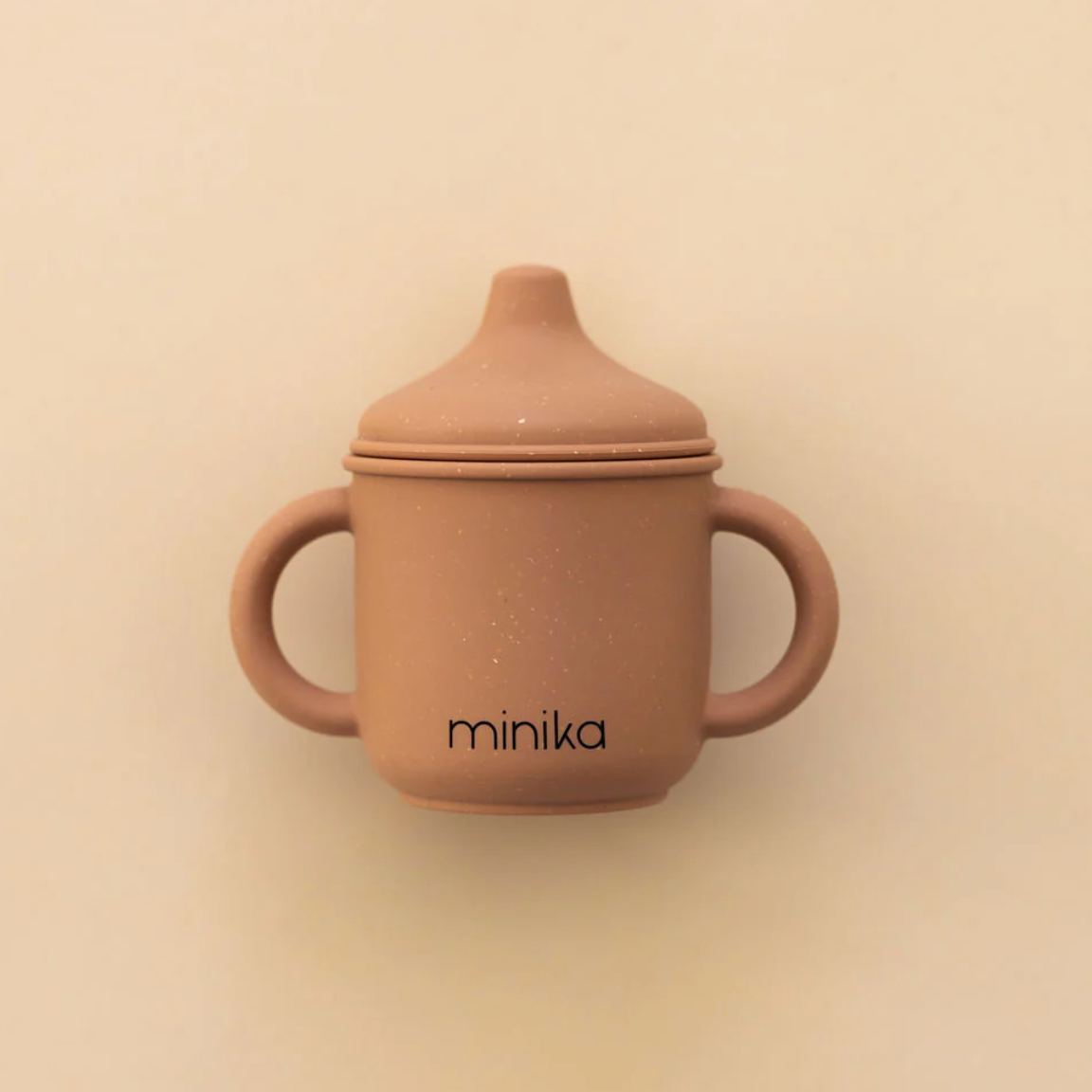 Minika silicone spout glass sippy cup