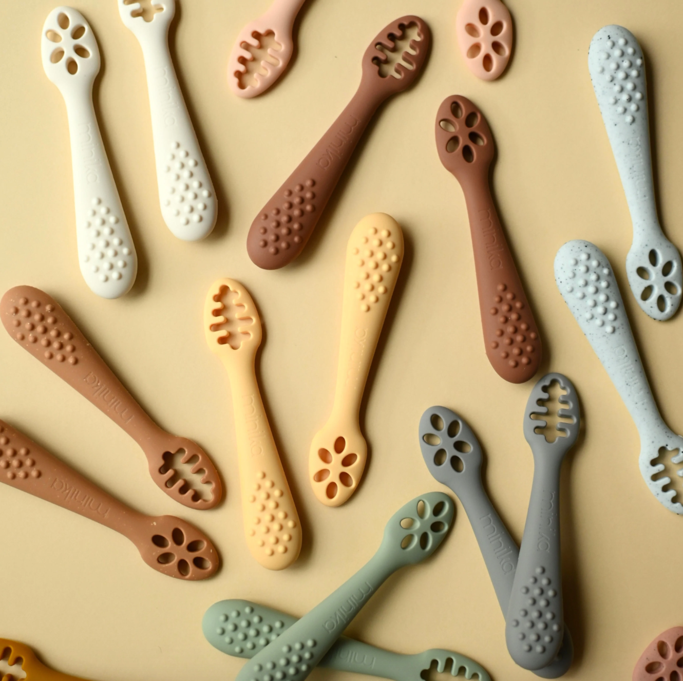 Cuillères d'apprentissage (Ensemble de 2) - Learning spoons - Minika