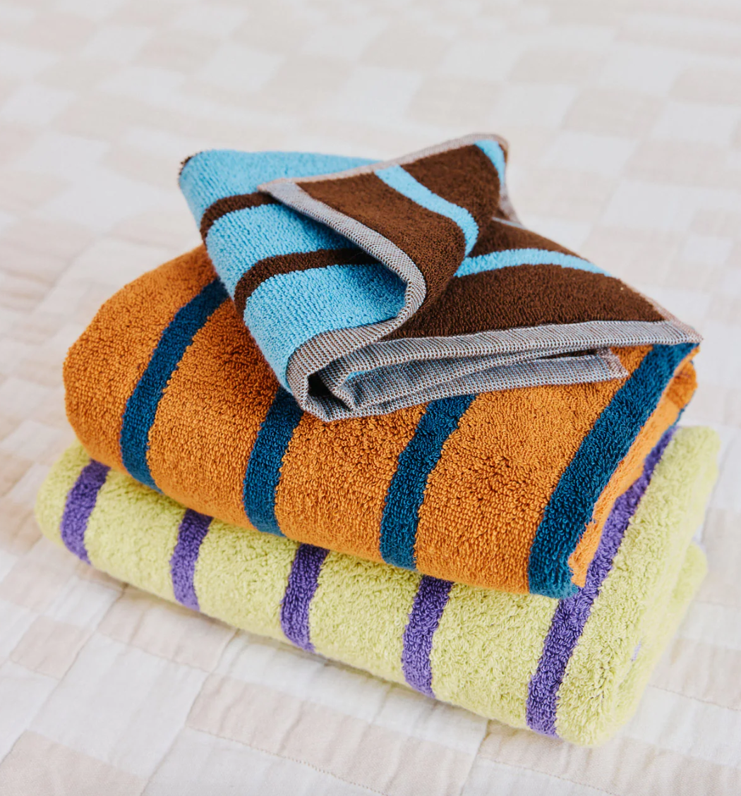 Collection Serviettes ''Bird Stripe'' Towels à l'unité - Dusen Dusen