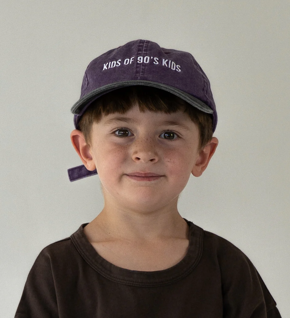 Casquette ''Kids of 90s Kids'' Purple Dat Hat - Hello Harlow