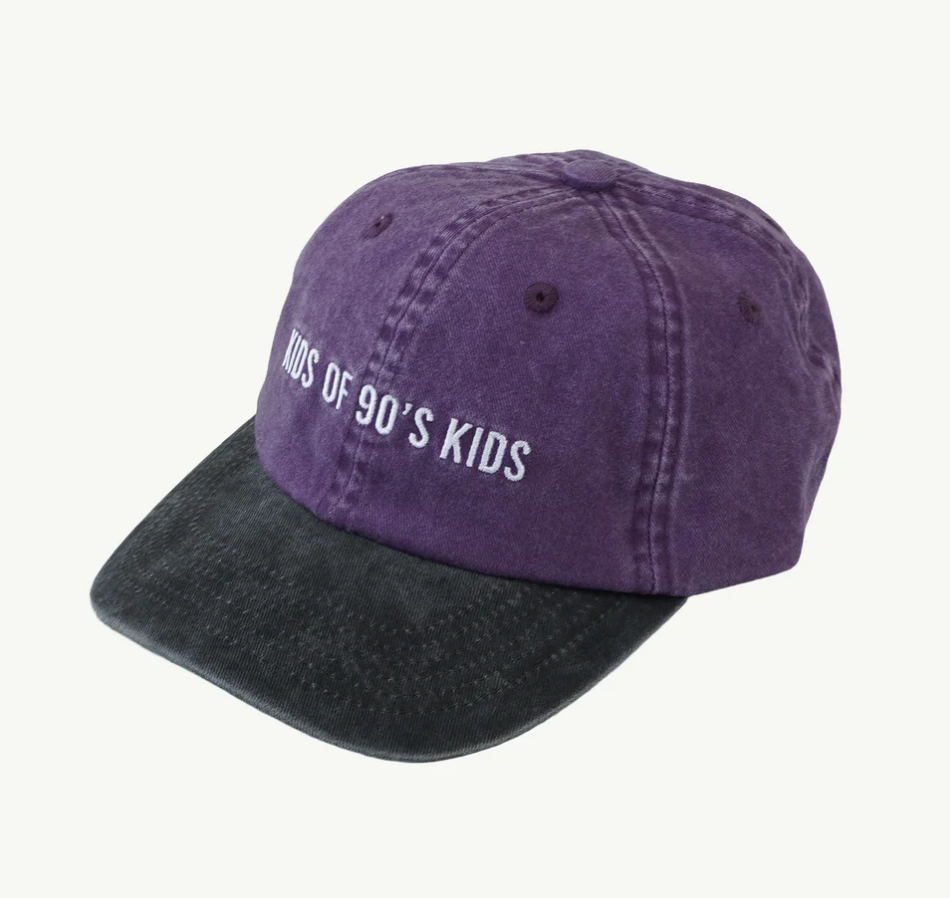 Casquette ''Kids of 90s Kids'' Purple Dat Hat - Hello Harlow